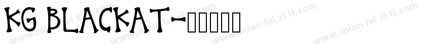 KG BLACKAT字体转换